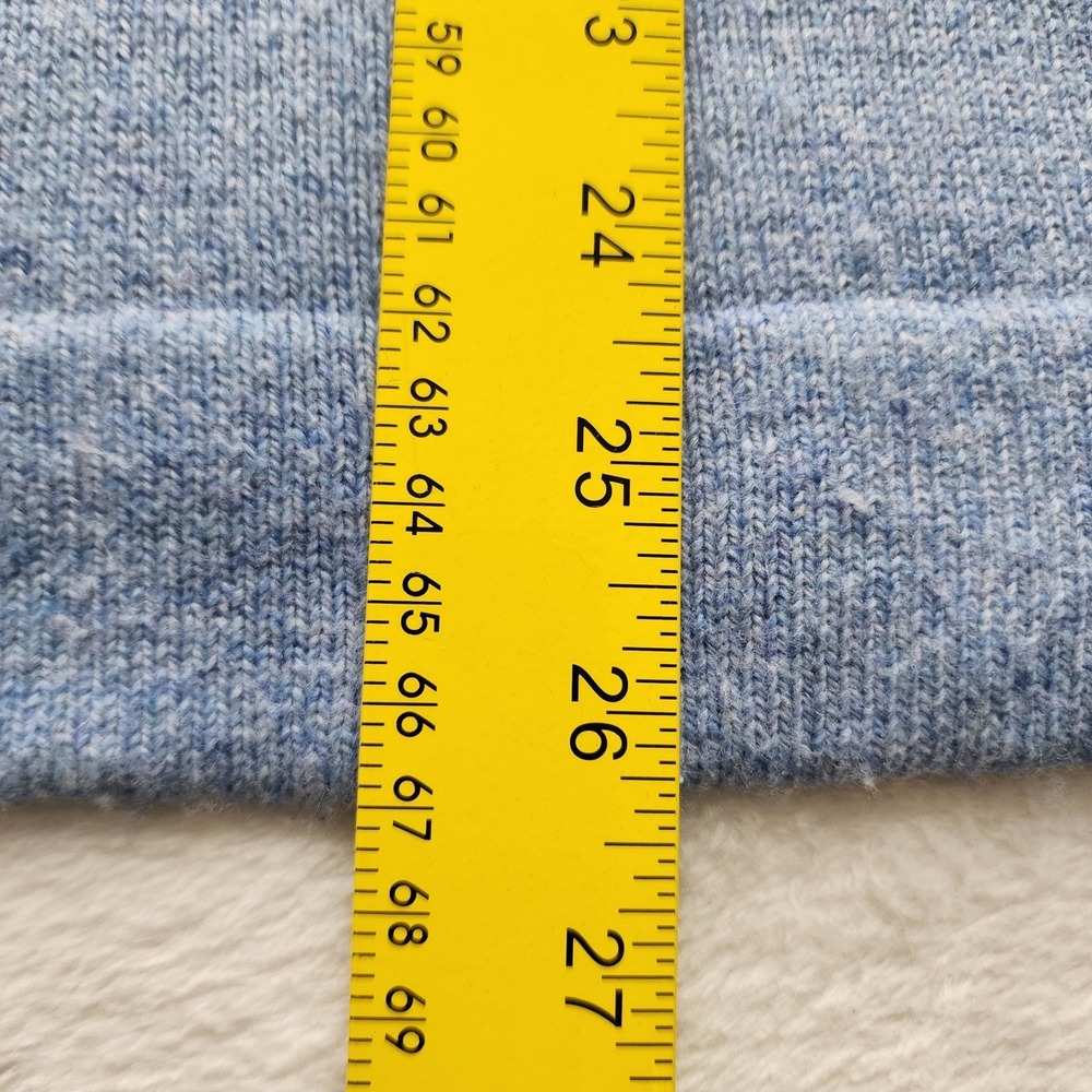 Gap Merino Wool Blend Knit Sweater Womens Large Blue Heather Soft Winter Cozy - Picture 7 of 15